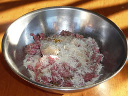 Meatball Ingredients.